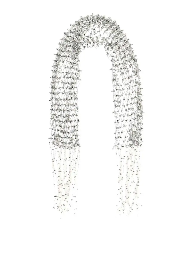 Collana sciarpa Argento