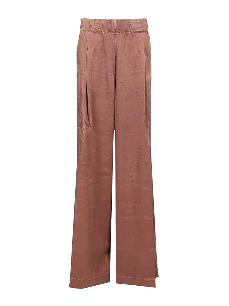 Pantaloni a gamba larga Marrone