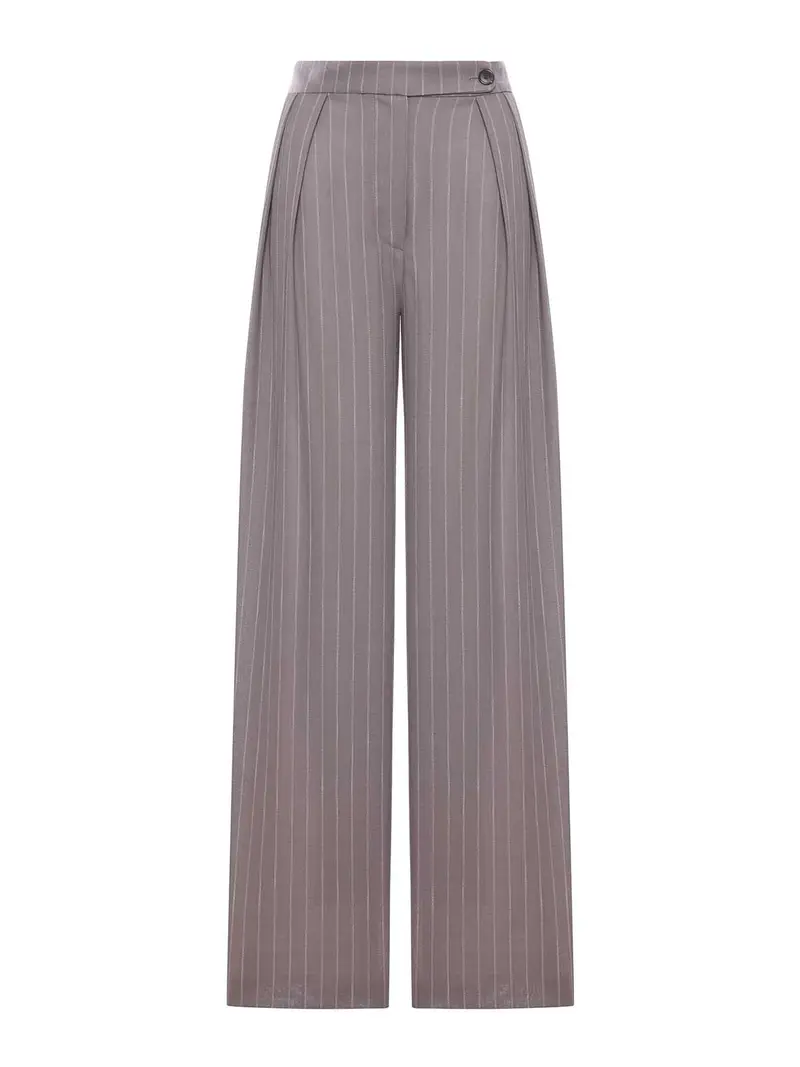 Pantaloni A Gamba Larga Rosa