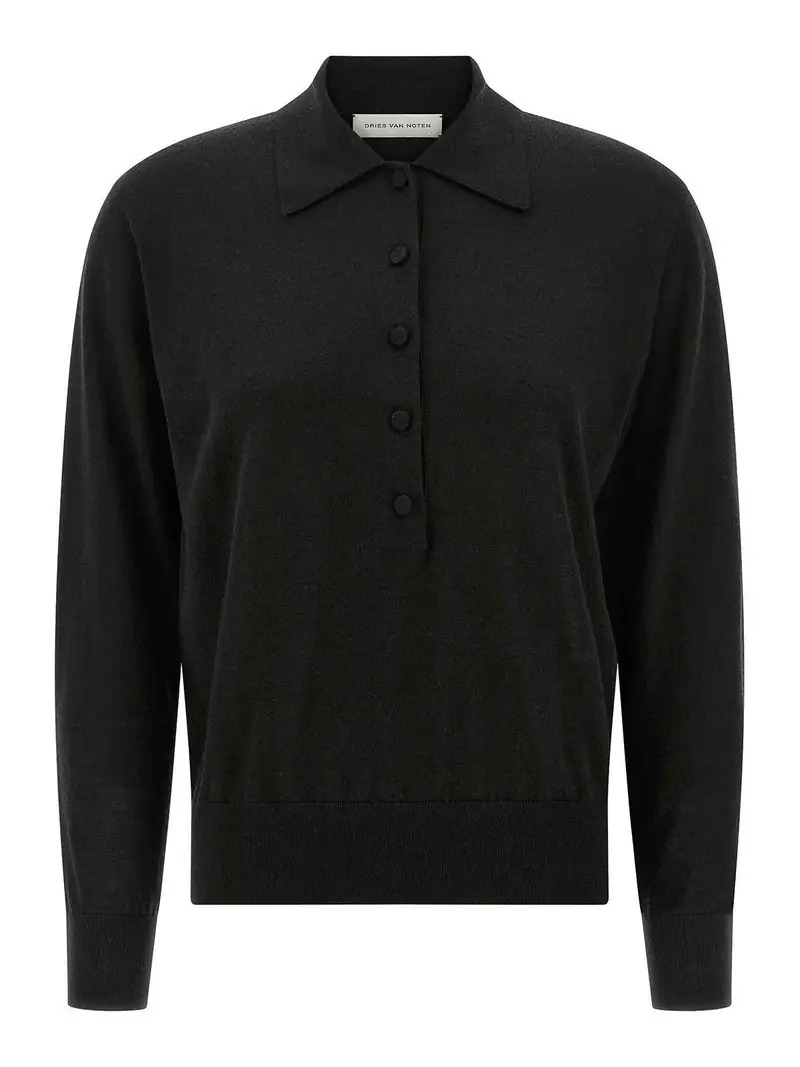 DRIES VAN NOTEN Polo Nero 4005657