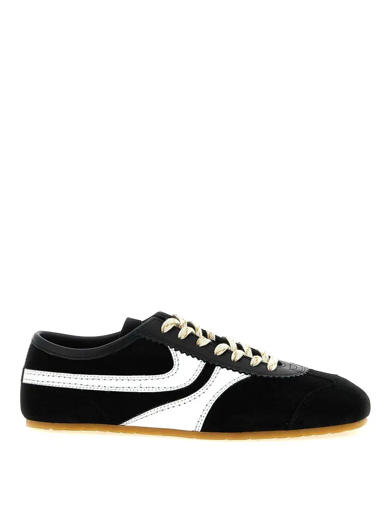 Sneakers in pelle scamosciata Bianco