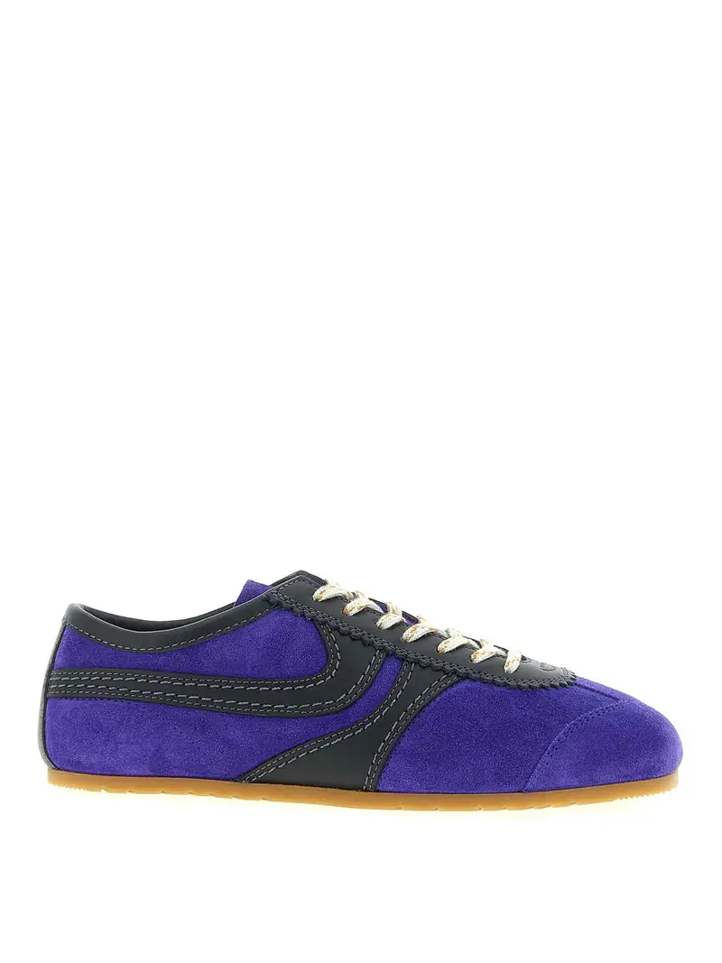 Sneakers in pelle scamosciata Viola