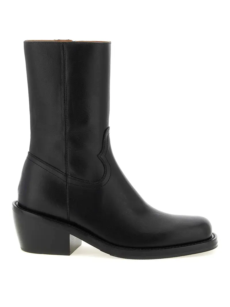 Stivaletti in pelle Nero