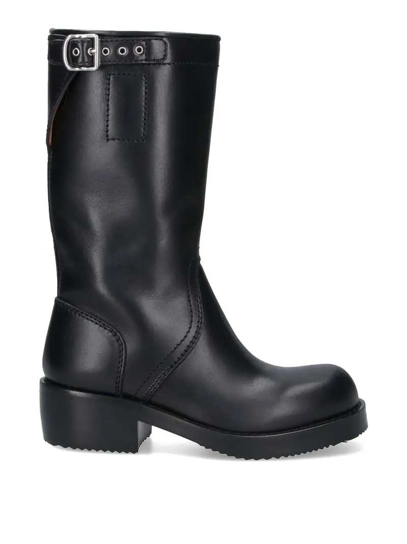 Stivali In Pelle Nero