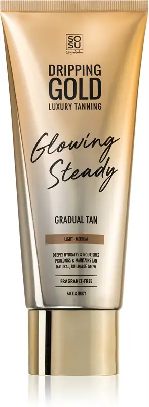 Glowing Steady Crema Autoabbronzante Per Un'Abbronzatura Graduale Chiara Media 200 Ml