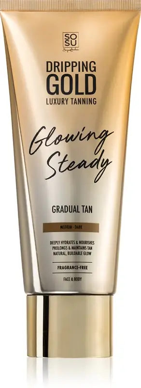 Glowing Steady crema autoabbronzante per un'abbronzatura graduale Medio scuro 200 ml