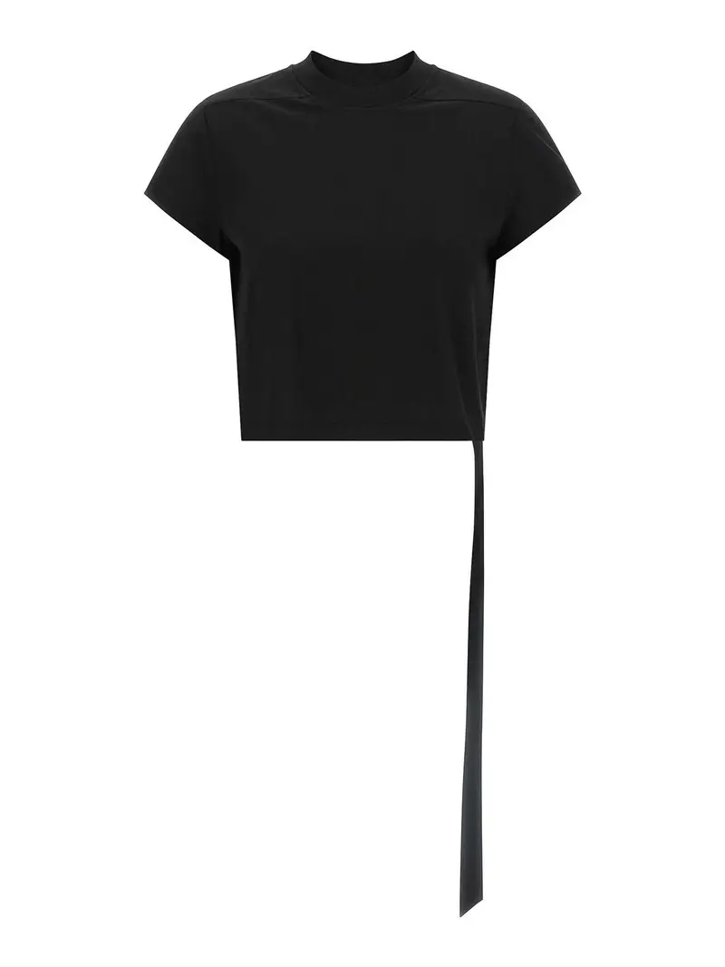 T-shirt corta a livello piccolo Nero