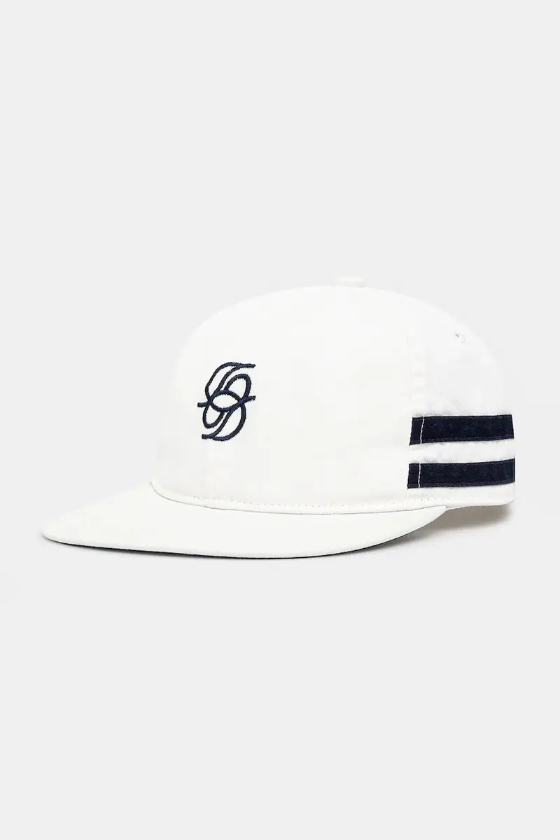 berretto da baseball in cotone La Casquette D Miroir colore bianco con applicazione G-CP169-CO138-WT