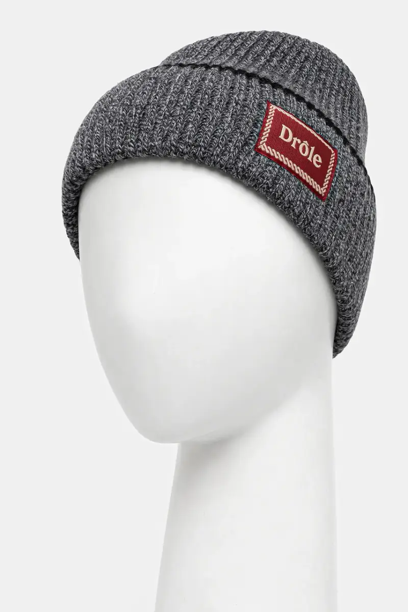 berretto in lana Le Bonnet Laine colore grigio I.BN104.WO007 miniatura 2