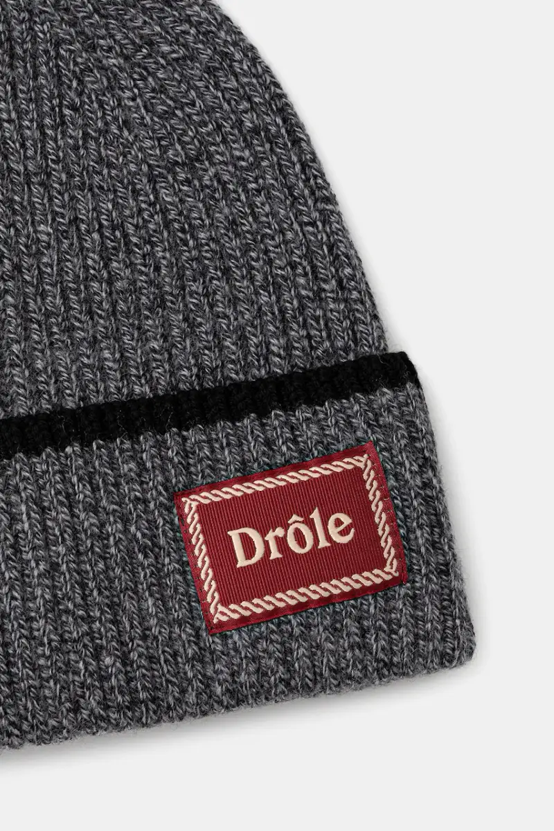 berretto in lana Le Bonnet Laine colore grigio I.BN104.WO007 miniatura 3