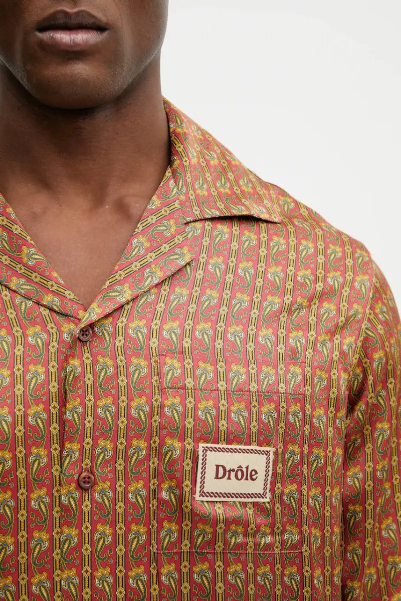Drole De Monsieur Maglia Paisley Rosso miniatura 4