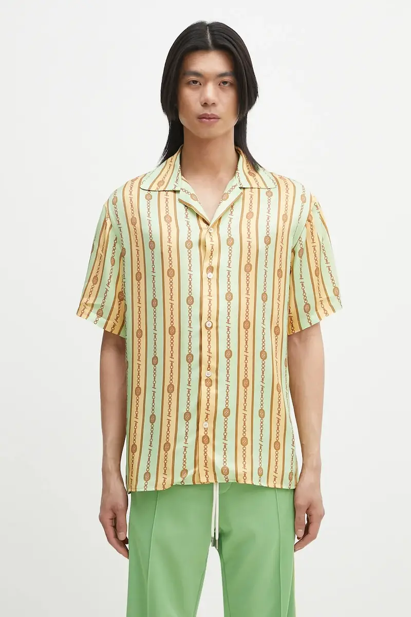 camicia La Chemise Bijoux uomo colore verde G-SH204-VI016-LGN