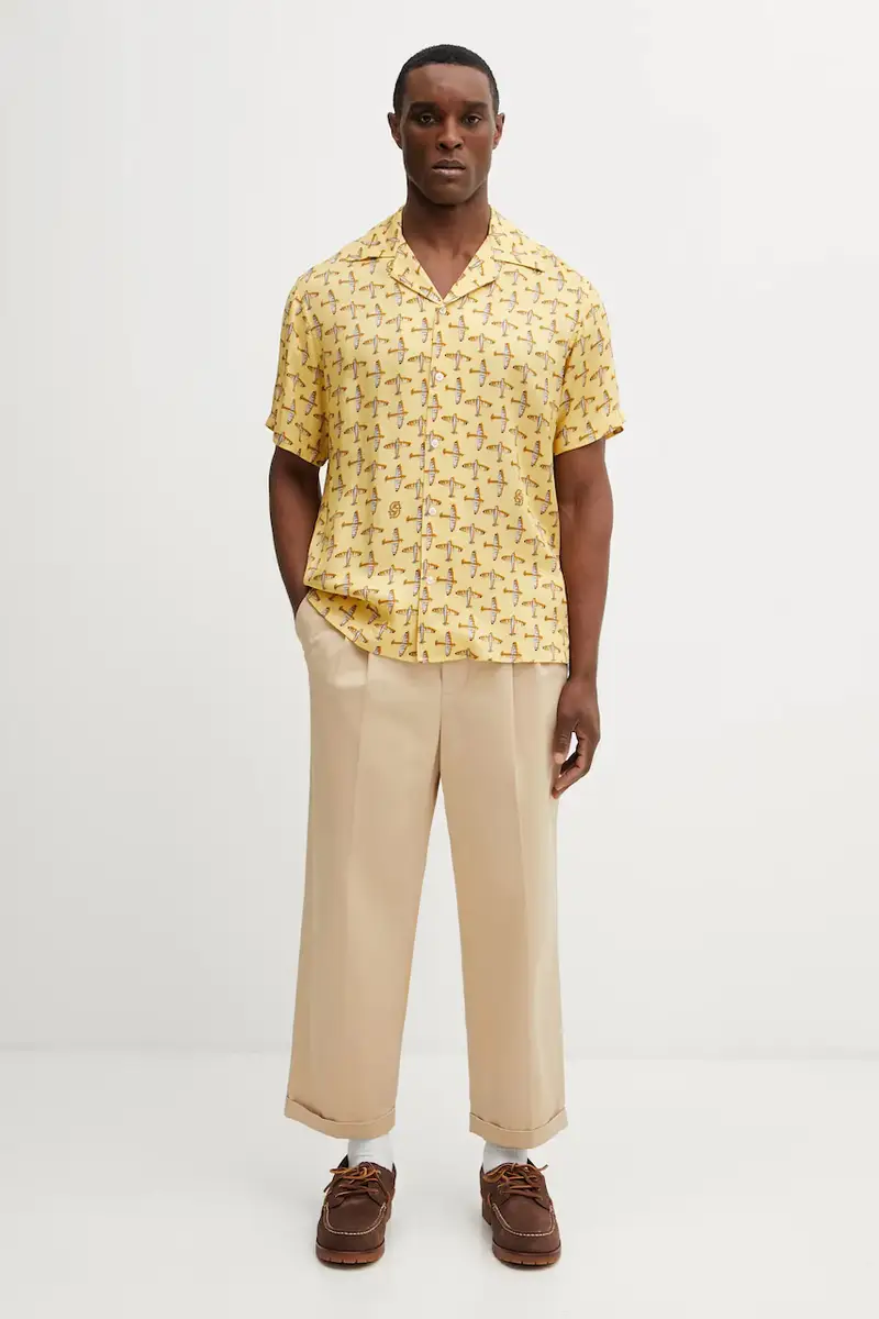 Drole De Monsieur Maglia gialla Skyline miniatura 5