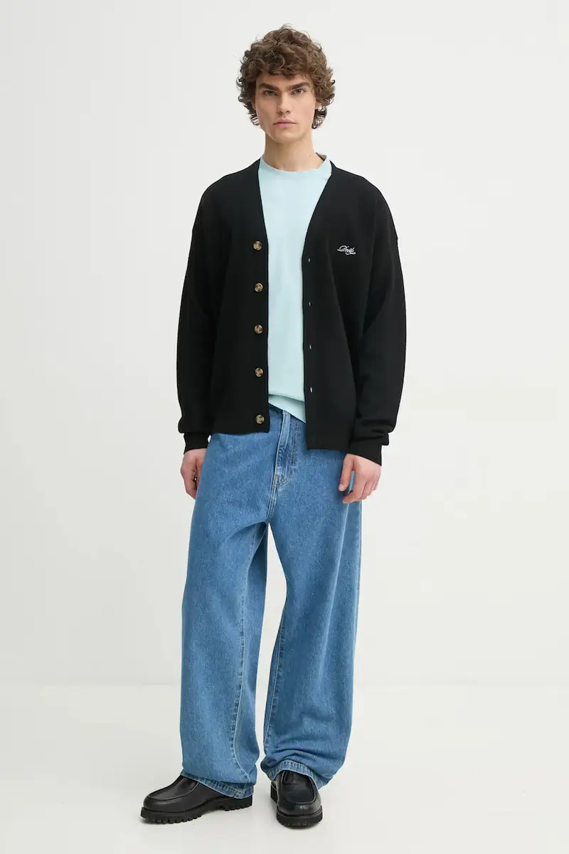 cardigan in lana Le Cardigan Drôle colore nero PERM-CA123-WO007-BL miniatura 2