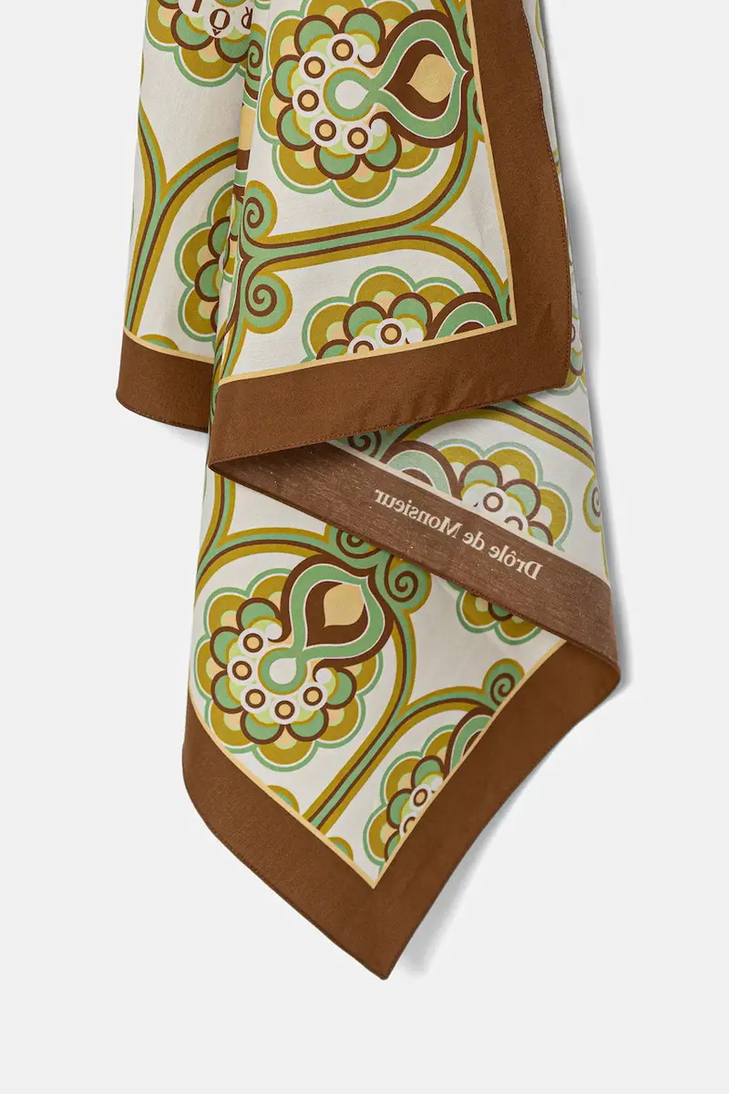 Drole De Monsieur Fazzoletto da Collo in Cotone Tapisserie Florale miniatura 3