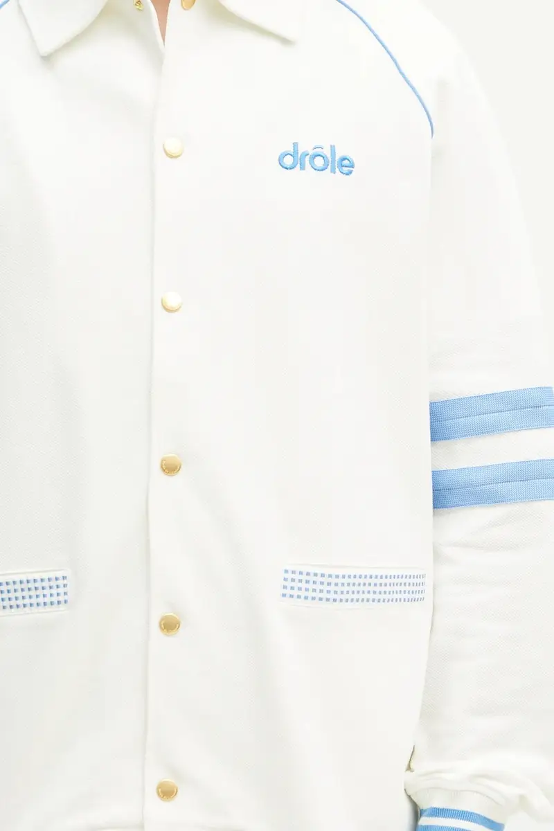 felpa in cotone Le Veste AprËs-sport Bianco miniatura 4