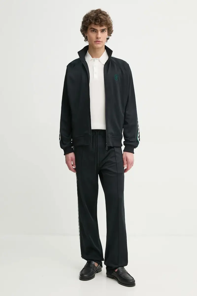 felpa La Veste Survet' uomo colore nero con applicazione PERM-SJ007-PL135-BL