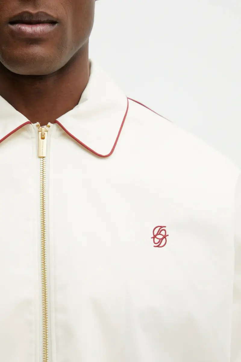 Drole De Monsieur Giacca Blouson Brodé beige miniatura 4