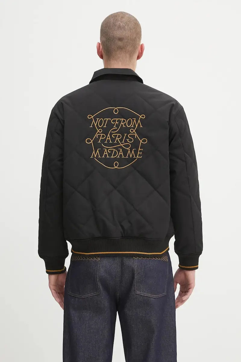 giacca La Veste Slogan Tresses colore nero H.JT236.PL163