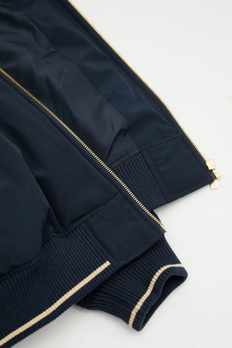 Drole De Monsieur Giacca Slogan Rose Blu navy miniatura 5