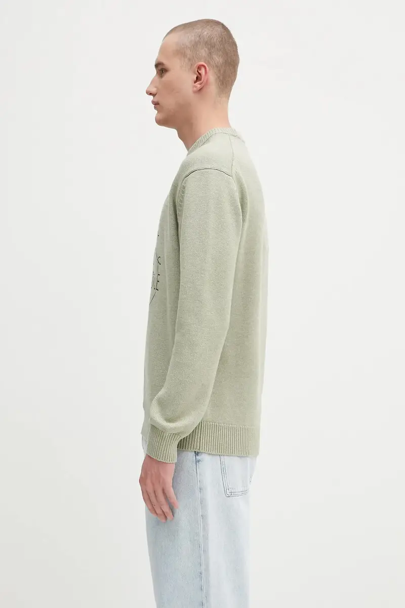 maglione in lana La Maille Slogan Tresses Verde miniatura 2