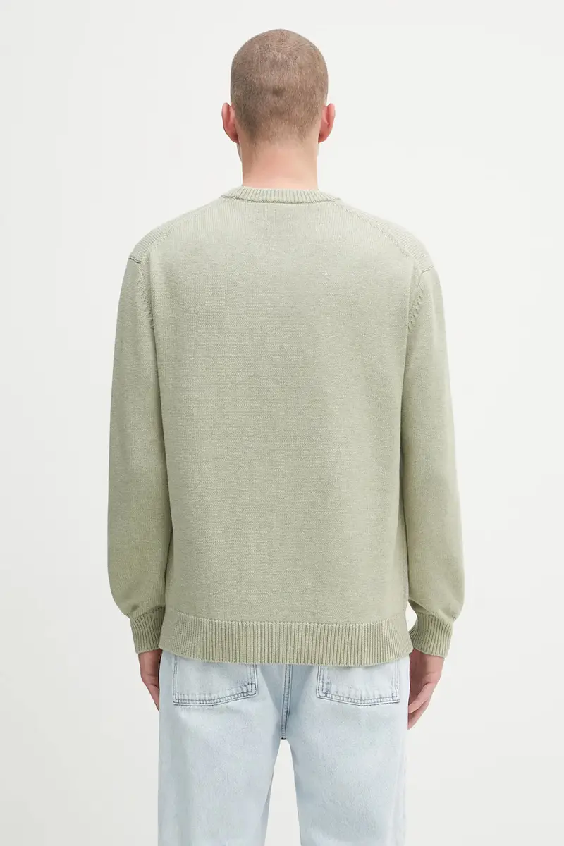 maglione in lana La Maille Slogan Tresses Verde miniatura 3