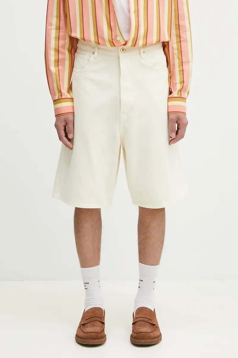 pantaloncini in cotone Le Short Baggy uomo colore beige G-BS147-CO188-OW