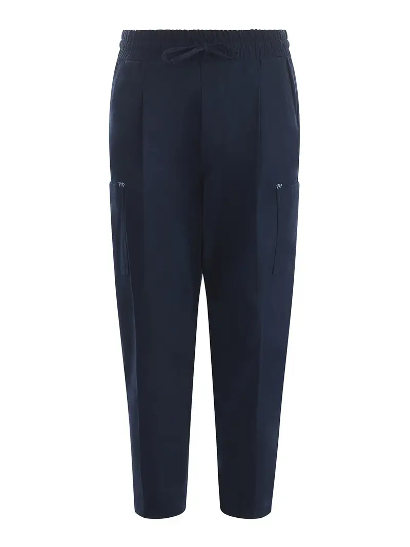 Pantalone drole de monsieur in panno inglese Blu