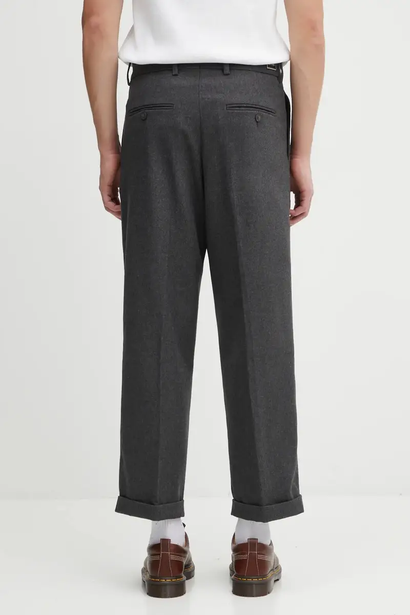 pantaloni con lana Le Pantalon Plis Cropped colore grigio I.BP192.WV008 miniatura 3