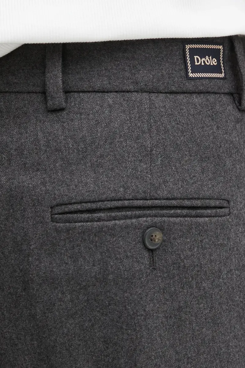 pantaloni con lana Le Pantalon Plis Cropped colore grigio I.BP192.WV008 miniatura 4