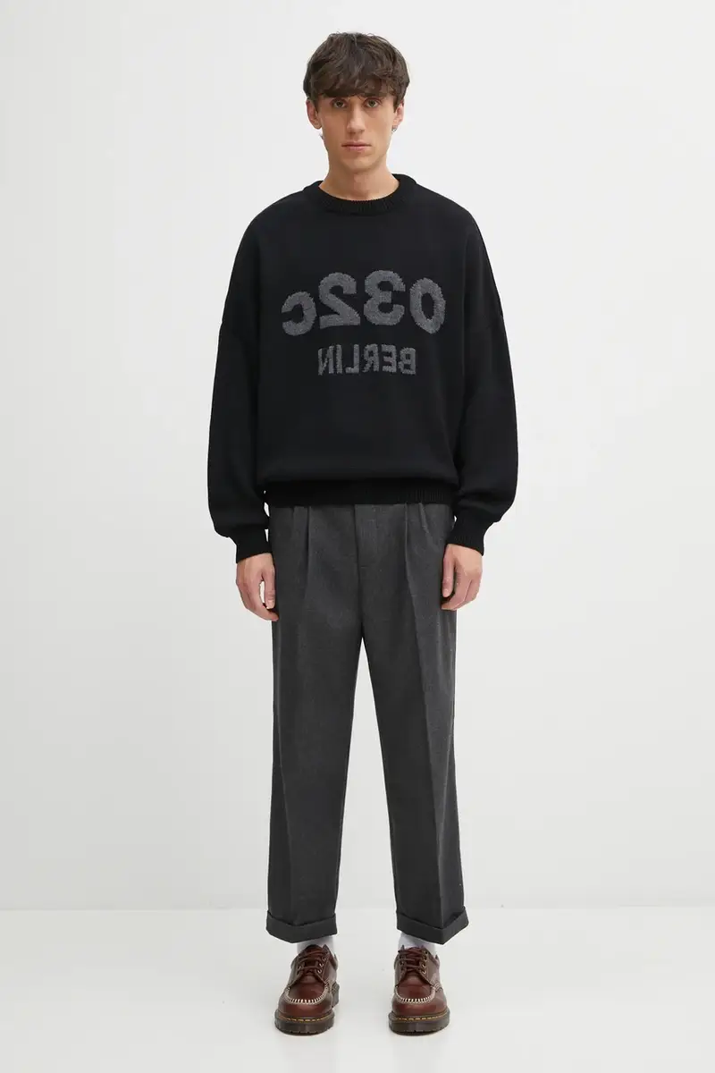 pantaloni con lana Le Pantalon Plis Cropped colore grigio I.BP192.WV008 miniatura 5