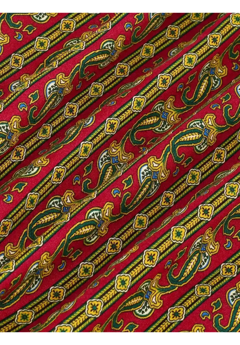 Drôle de Monsieur Pantaloni in Stampa Vivace ROSSO miniatura 3