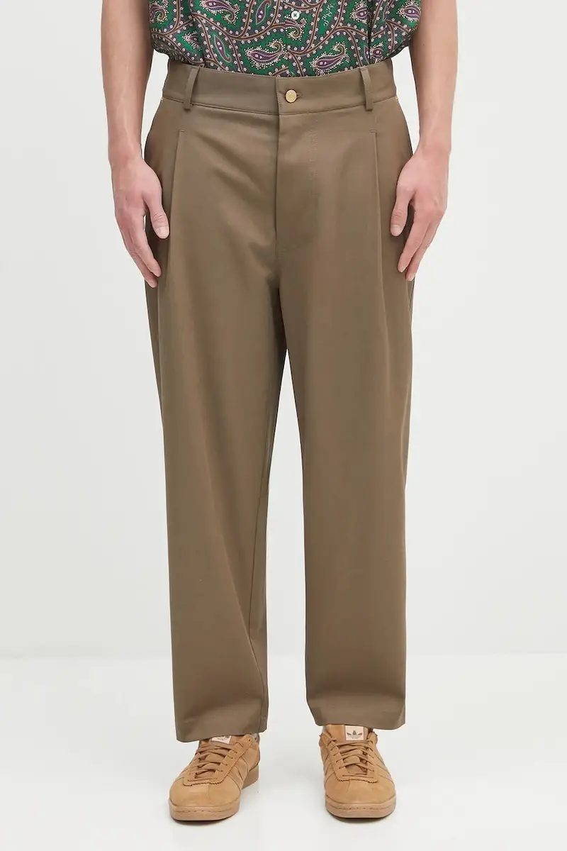 pantaloni Le Pantalon Cropped Twill uomo colore beige H.BP155.CO214
