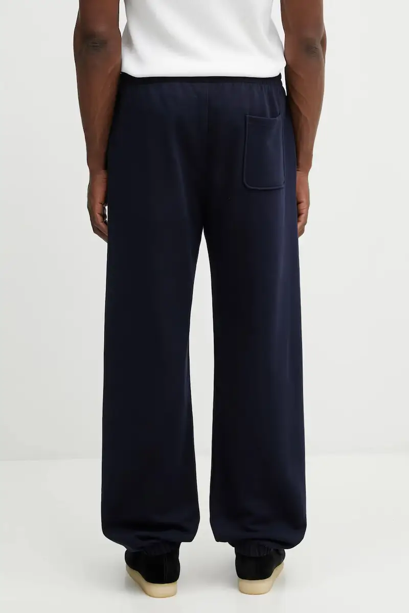 Drole De Monsieur Pantaloni tuta in cotone blu navy miniatura 3