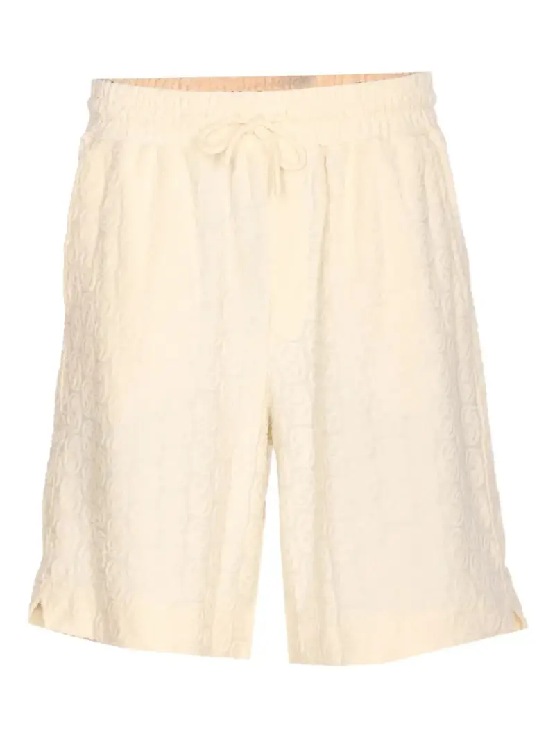 Shorts monogram BIANCO