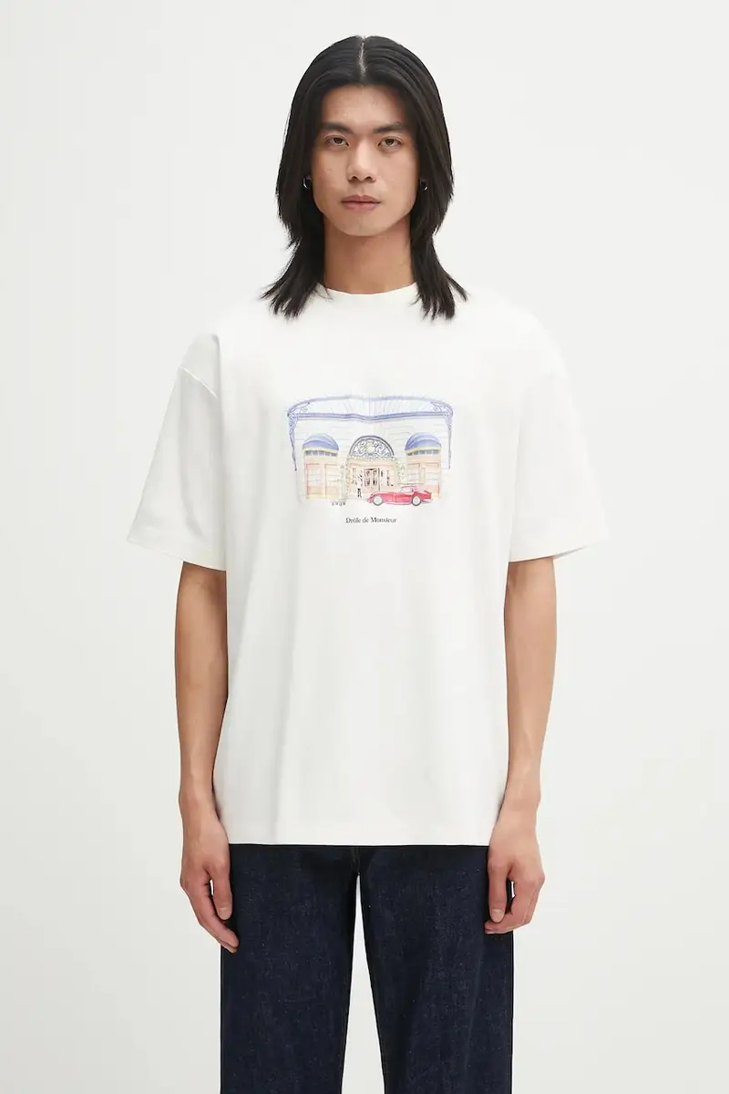 Drole De Monsieur T-shirt Uomo Beige 2243221