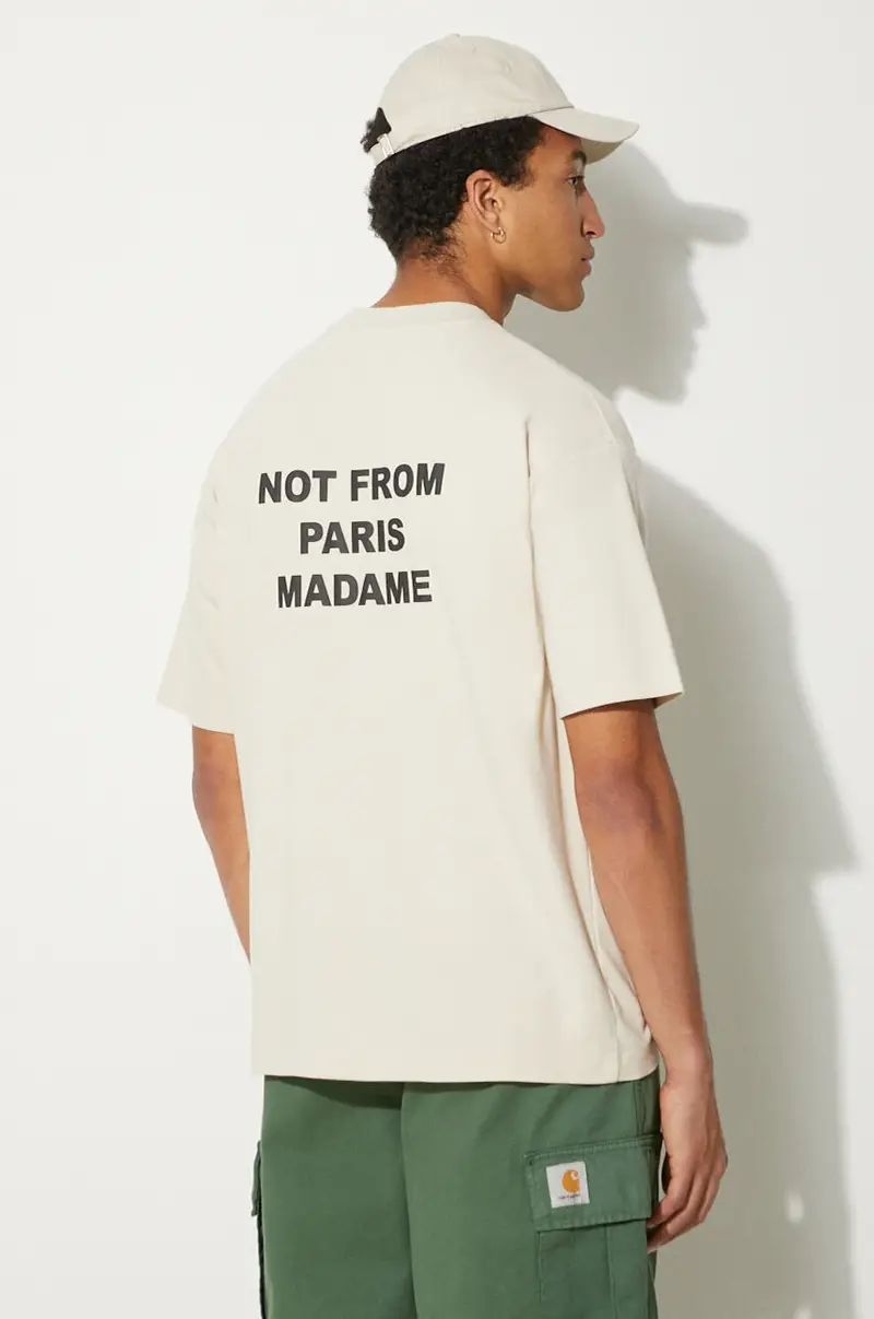 Drole De Monsieur T-shirt Uomo Beige 2241197