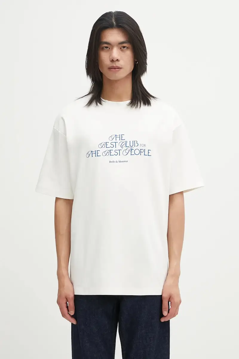 Drole De Monsieur T-shirt Uomo Beige 2243218