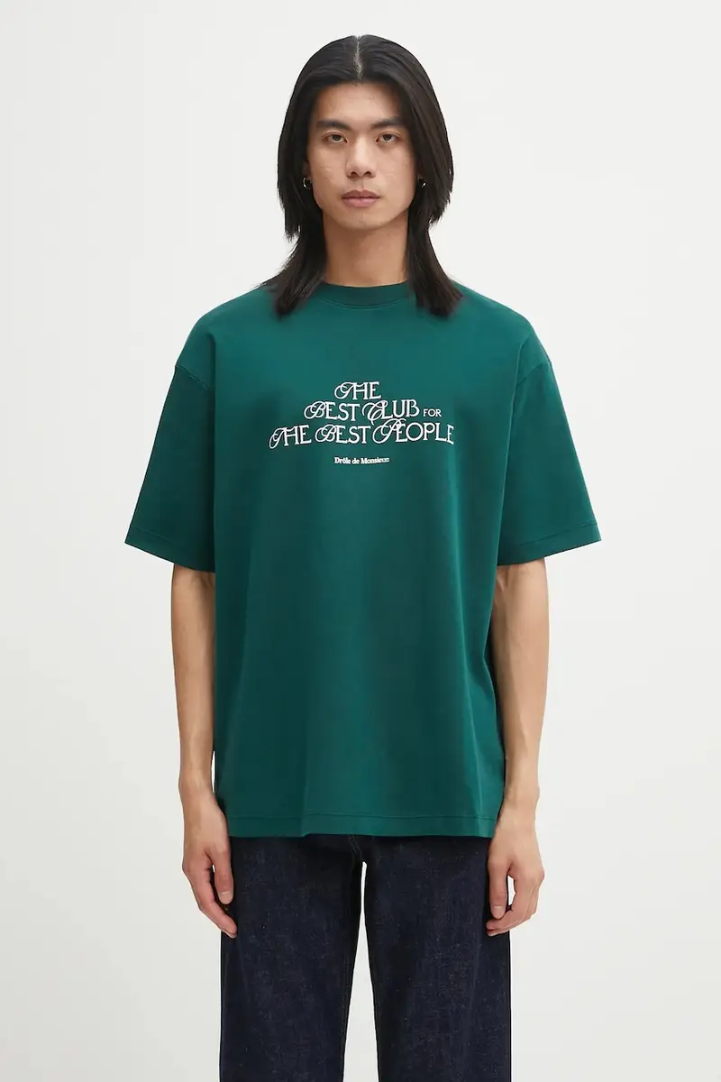 Drole De Monsieur T-shirt Uomo Verde 2262057