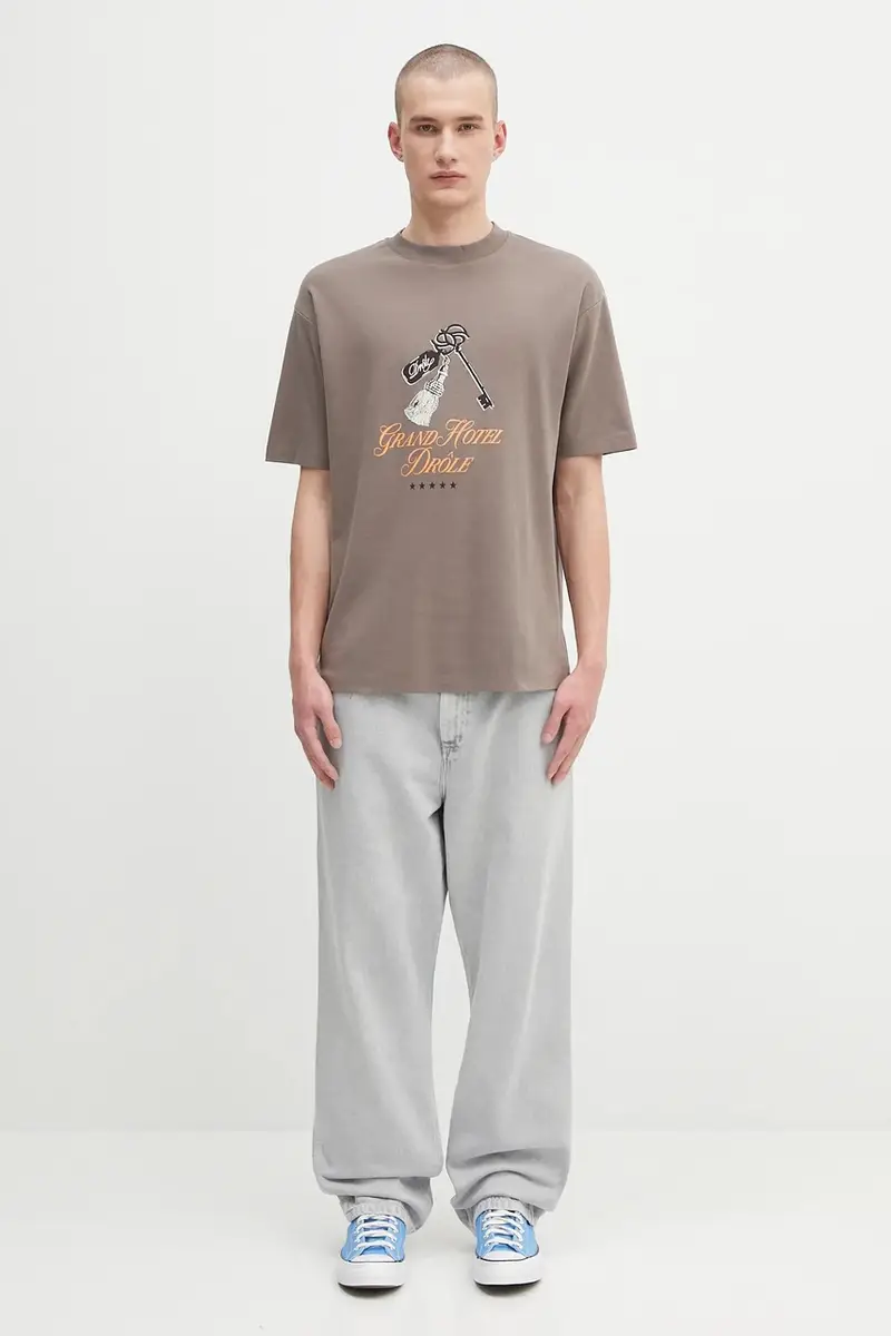 Drole De Monsieur T-shirt Marrone 3973116 miniatura 5