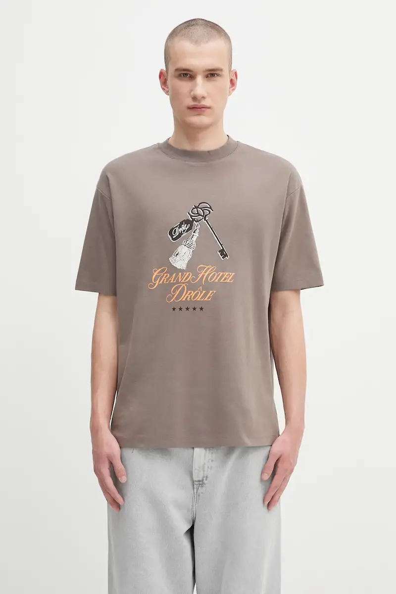 Drole De Monsieur T-shirt Marrone 3973116