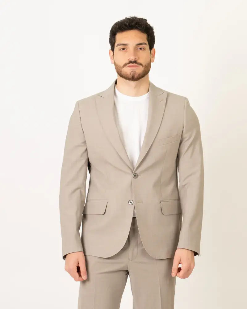 Abito Monopetto Beige miniatura 2