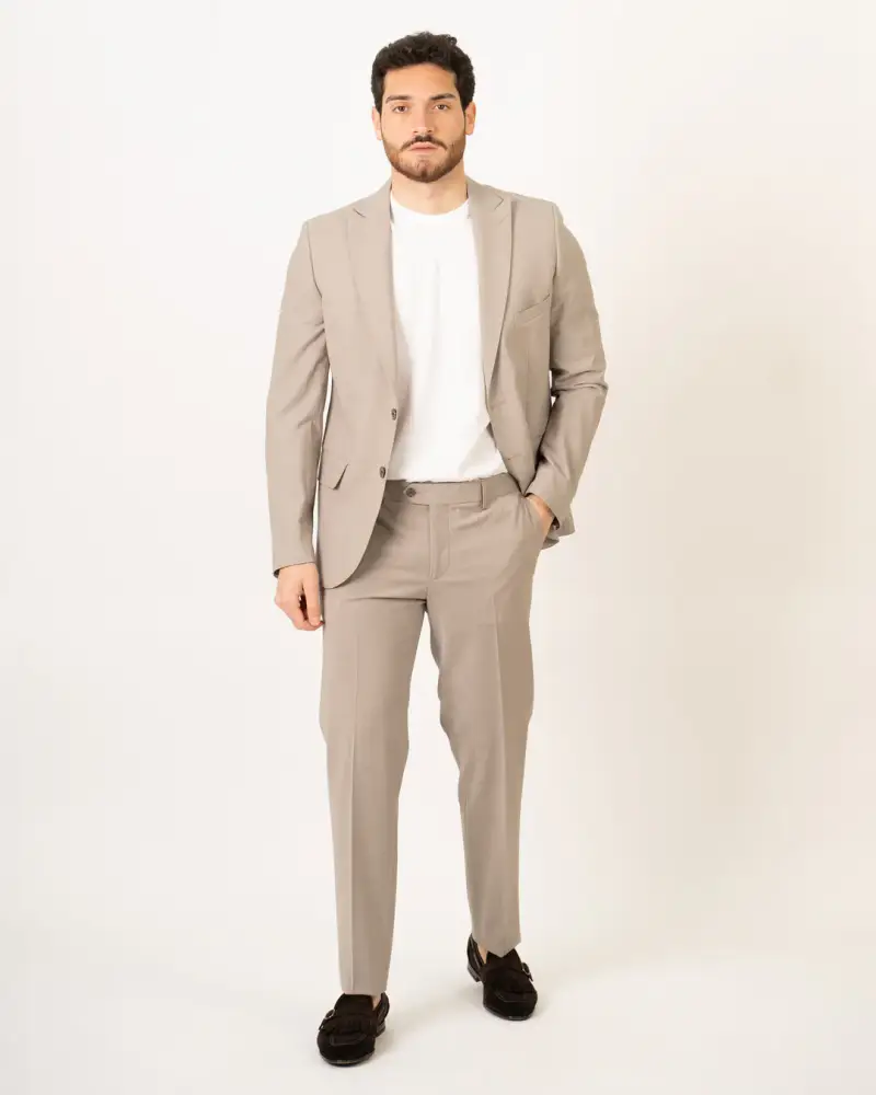 Abito Monopetto Beige miniatura 3