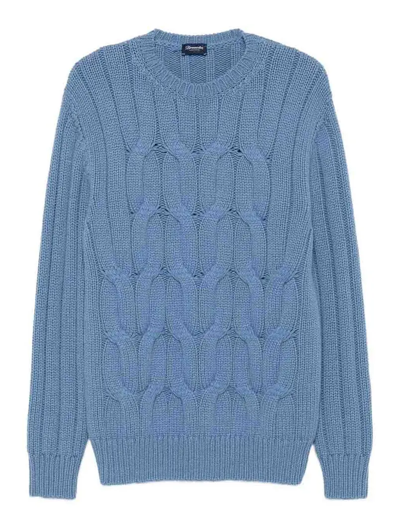 Maglione girocollo a maniche lunghe Denim