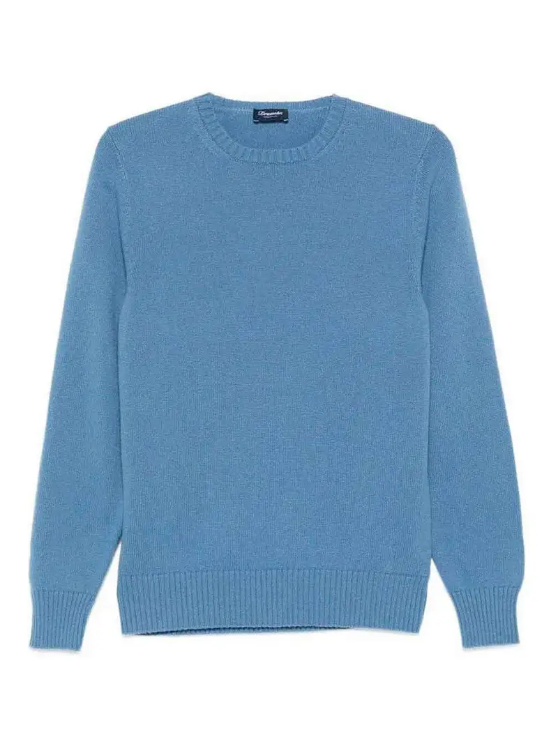 Maglione girocollo a maniche lunghe Denim