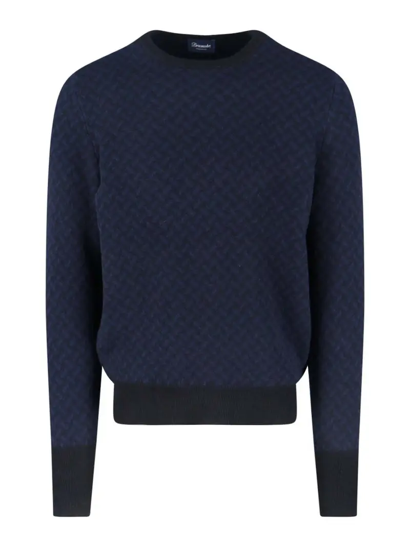 Maglione In Cashmere Blu