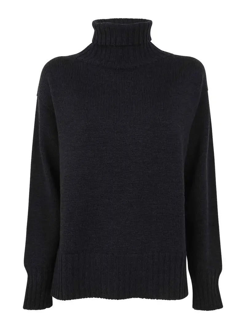 Maglione oversize collo alto Grigio