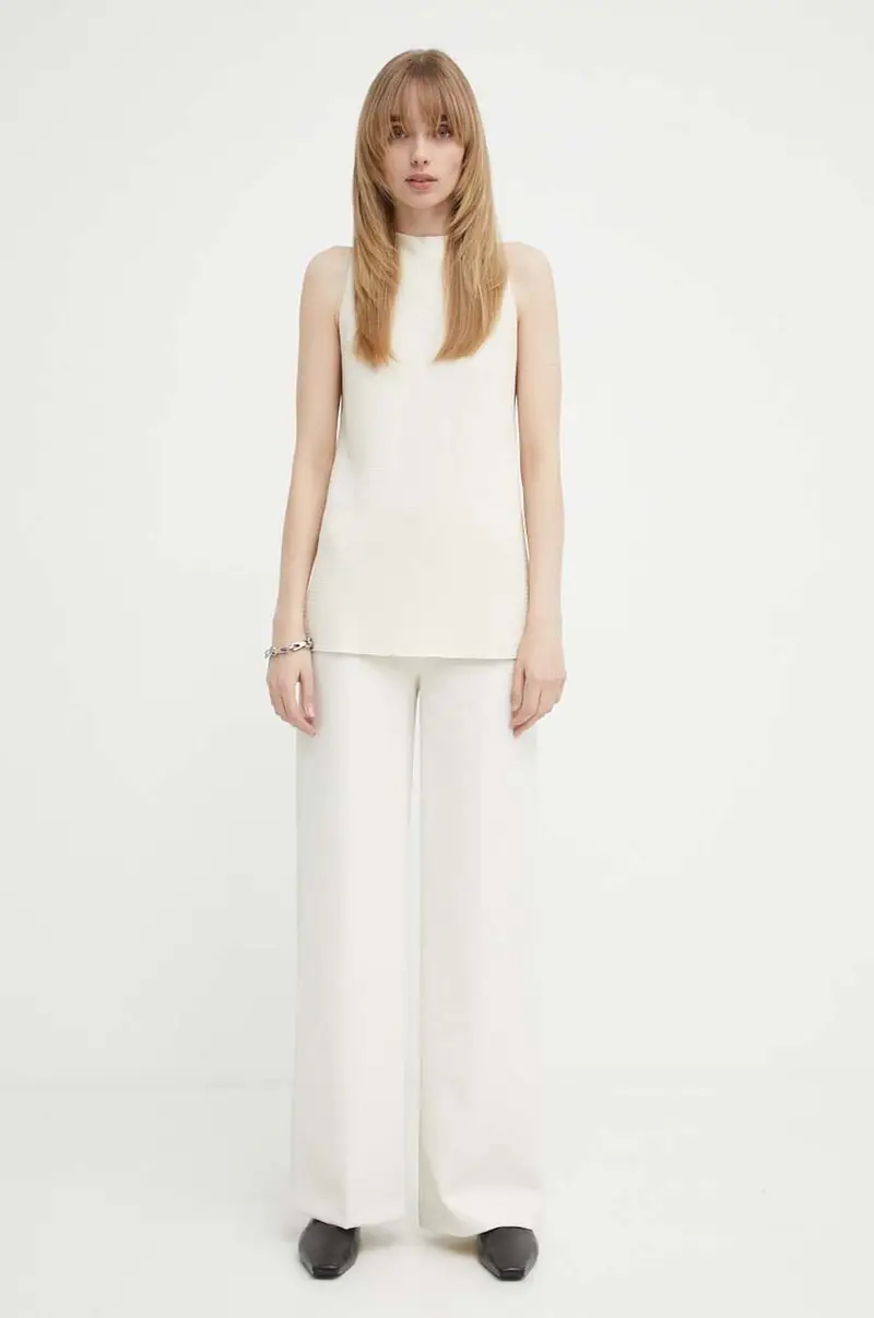 pantaloni BEFORE donna colore beige 138334 80693 miniatura 2