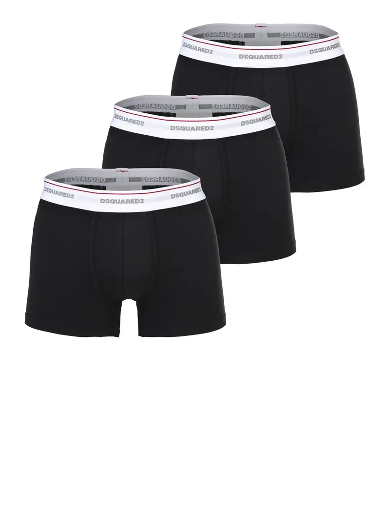 boxer dsquared2 3 pack da uomo - nero