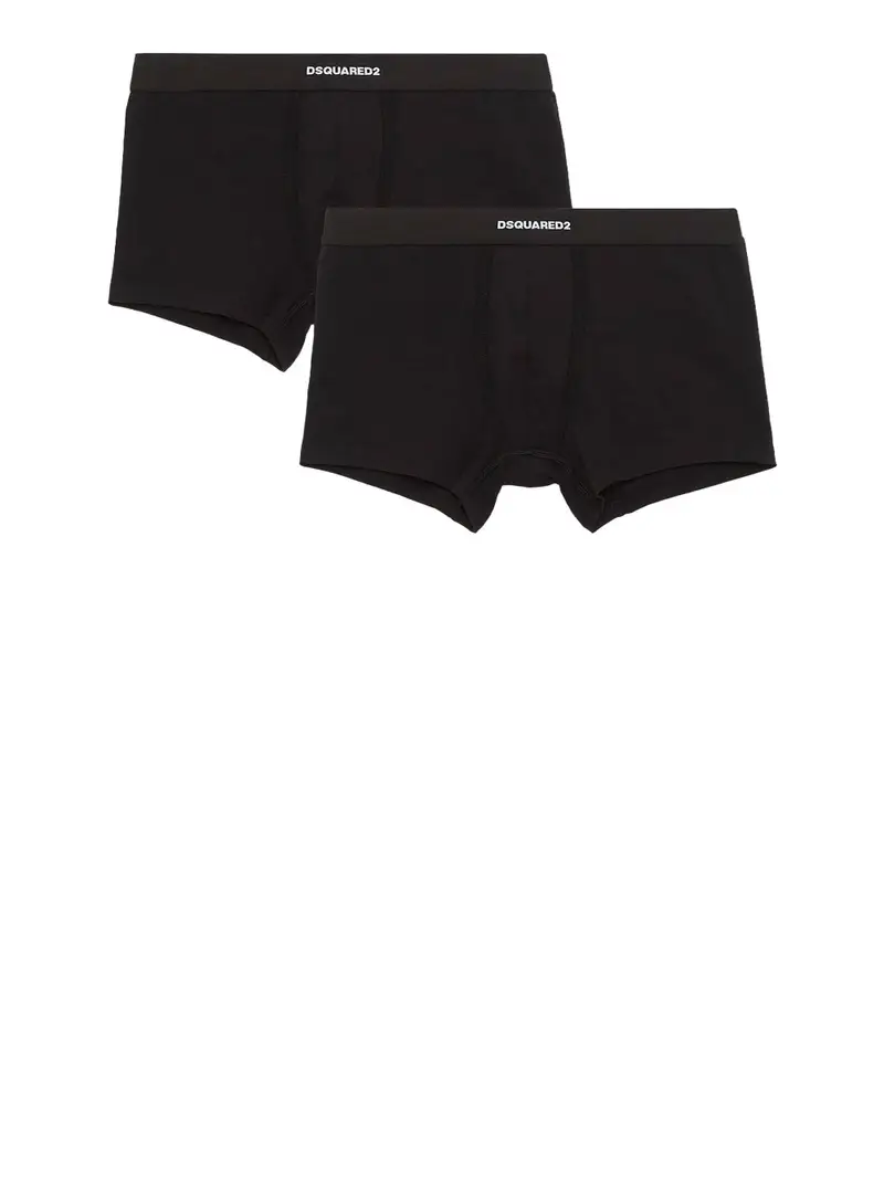 boxer dsquared2 twin pack da uomo - nero